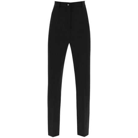 Black Milano Stitch Trousers DOLCE & GABBANA JOHN JULIA.