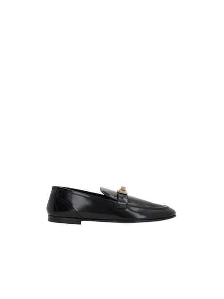 Ariosto Brushed Leather Loafers-DOLCE&GABBANA-JOHN JULIA