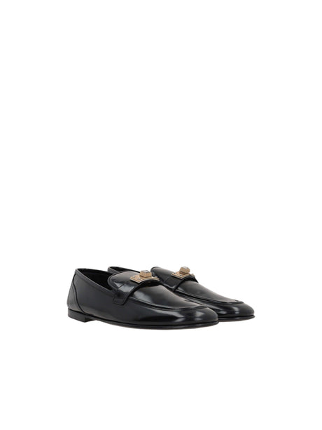 Ariosto Brushed Leather Loafers-DOLCE&GABBANA-JOHN JULIA