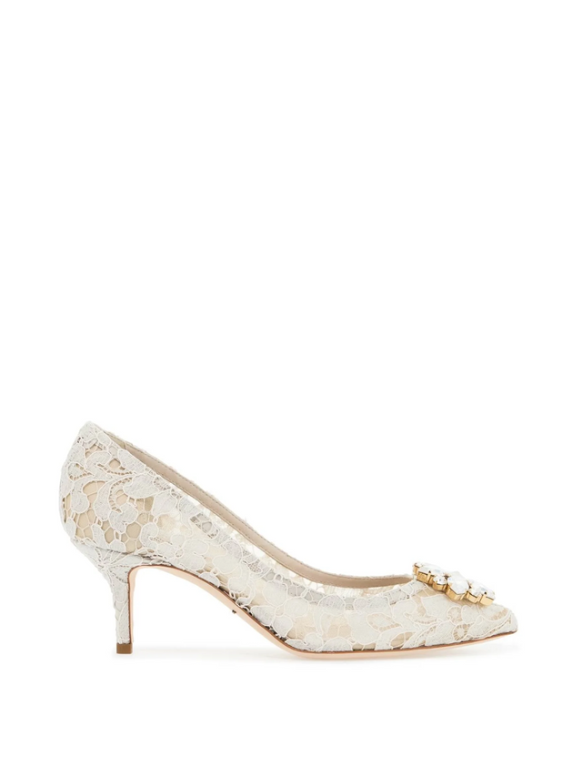 Bellucci Lace Embellished Pumps-Dolce & Gabbana-JOHN JULIA