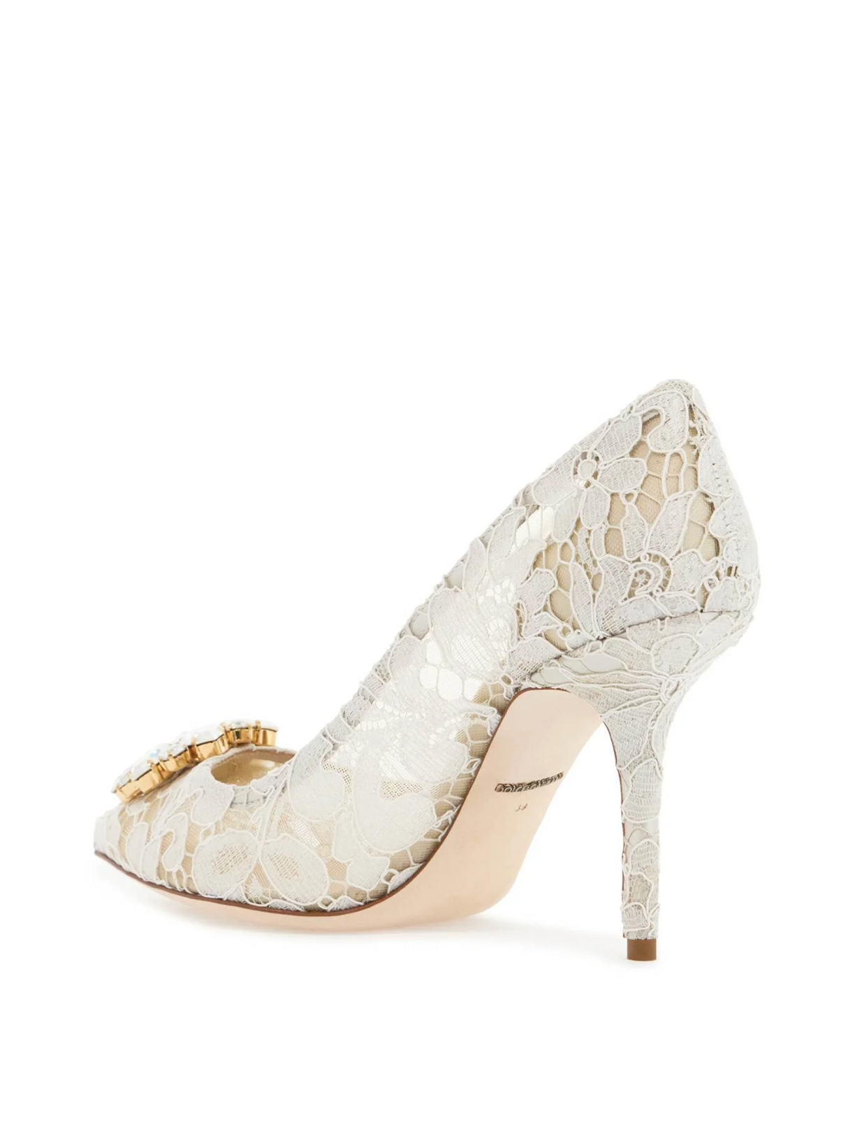 Bellucci Lace Slingback Pumps-Dolce & Gabbana-JOHN JULIA