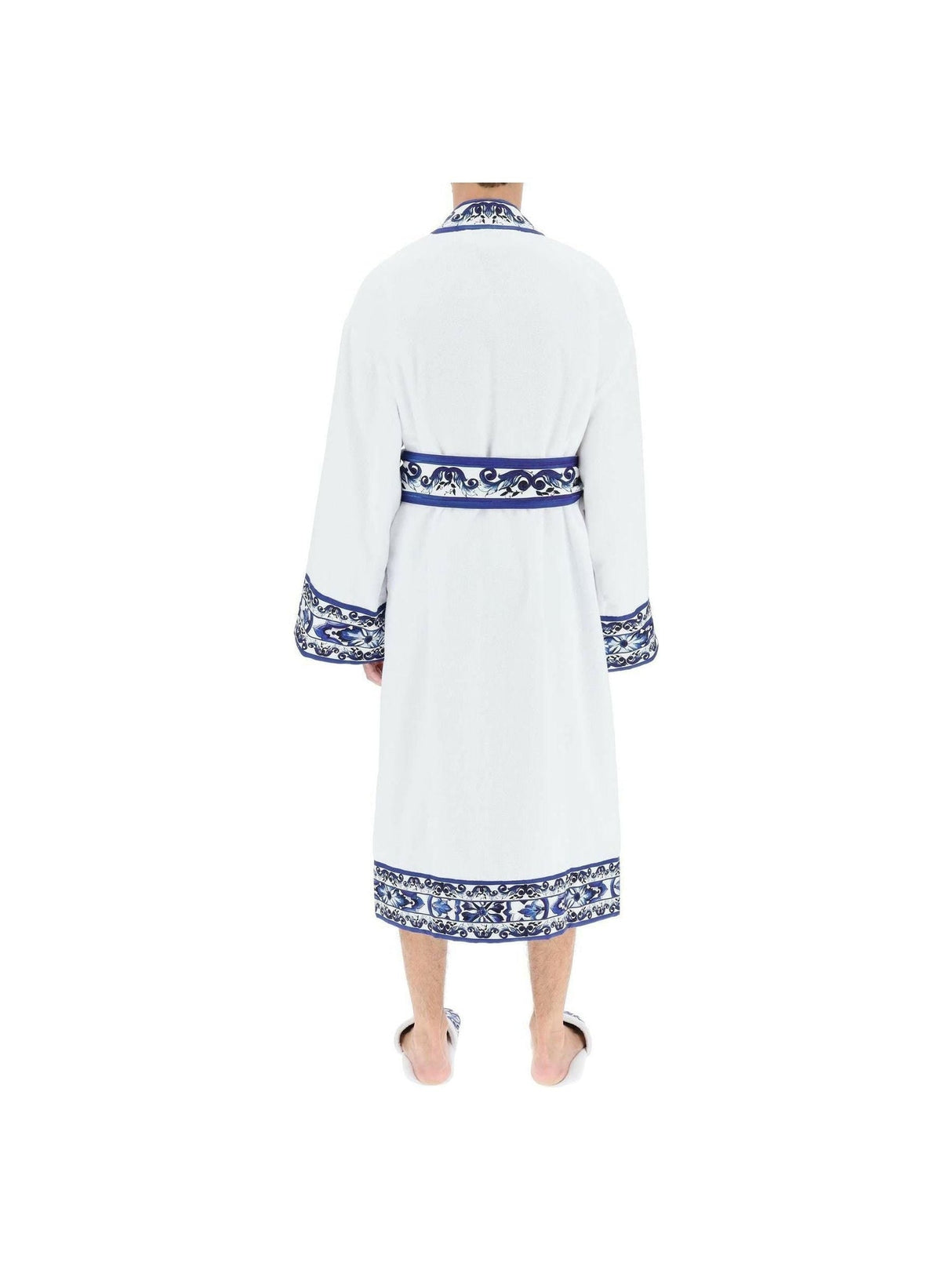 DOLCE&GABBANA-Blu Mediterraneo' Bathrobe-JOHN JULIA