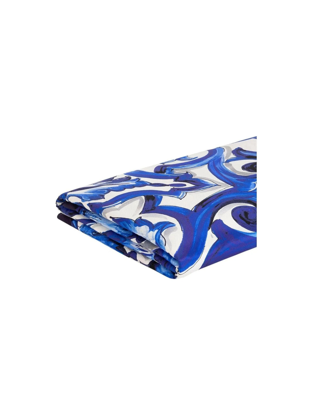 Blu Mediterraneo Silk Quilt Throw Blanket DOLCE & GABBANA JOHN JULIA.