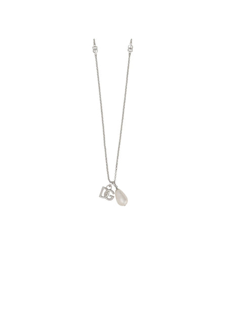 DOLCE&GABBANA-Brass Chain Necklace-JOHN JULIA