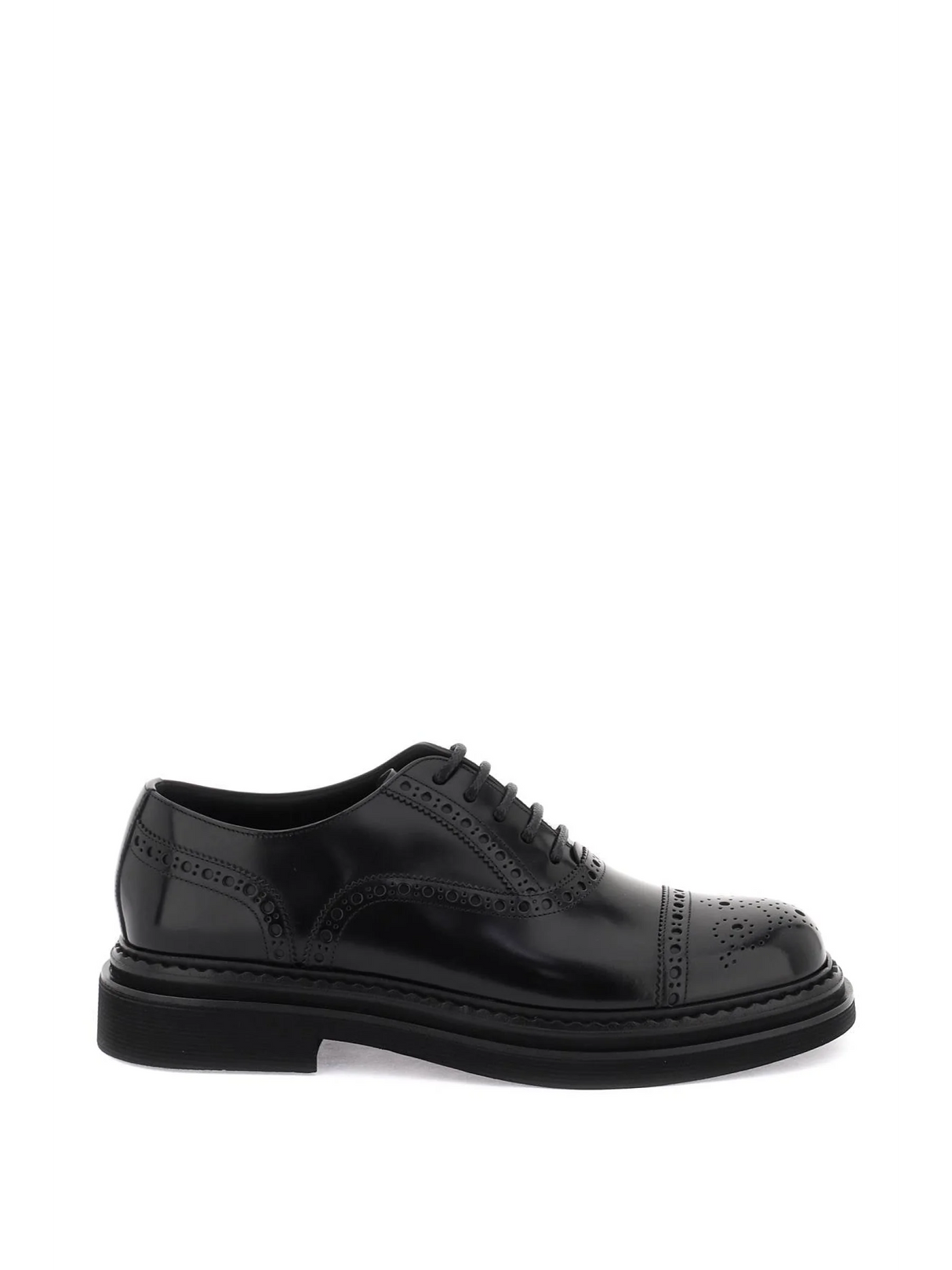 Oxford Brogues Leather Shoes-Dolce & Gabbana-JOHN JULIA