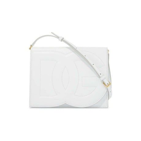 Calfskin DG Logo Crossbody Bag.