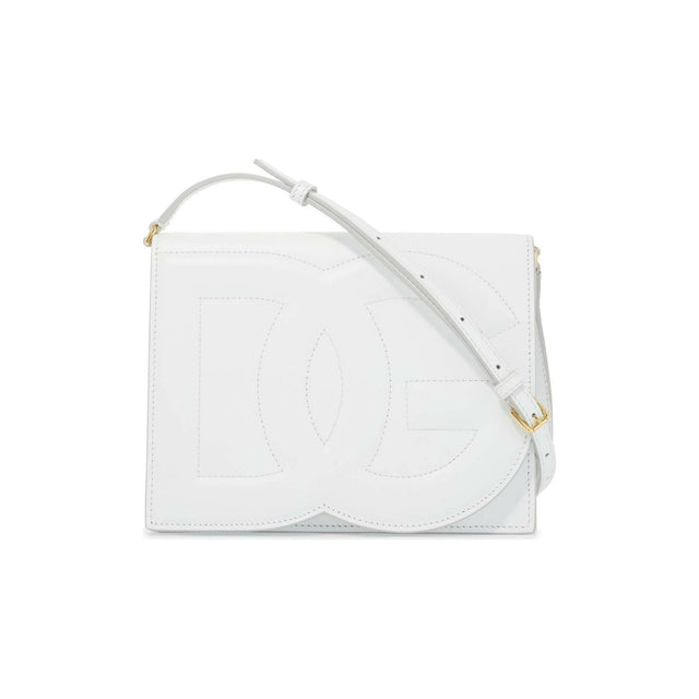 Calfskin DG Logo Crossbody Bag.