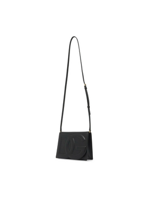 Calfskin DG Logo Crossbody Bag.