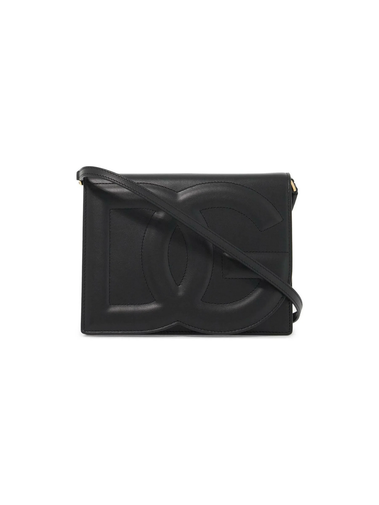 Calfskin DG Logo Crossbody Bag.