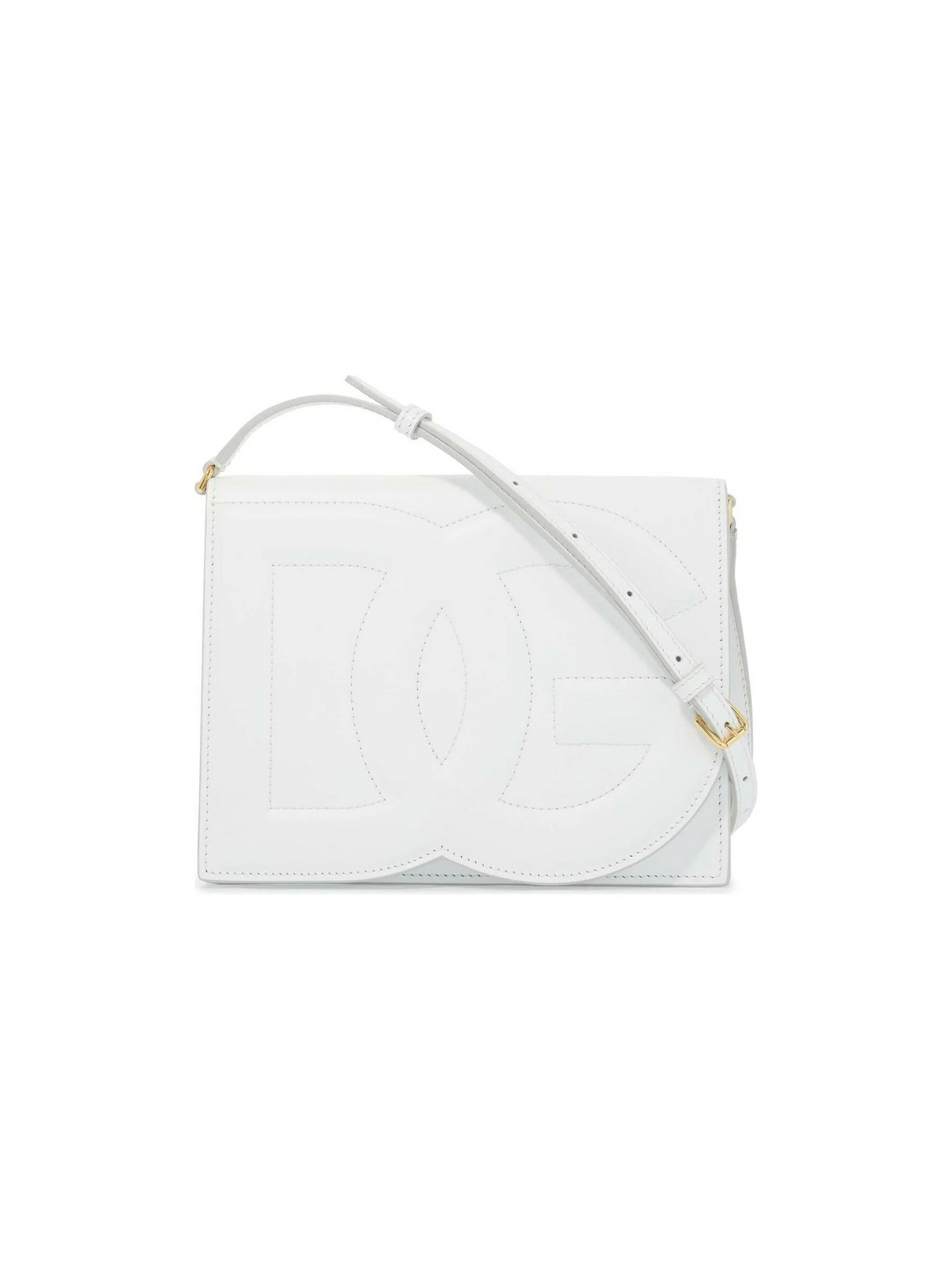 Calfskin DG Logo Crossbody Bag.