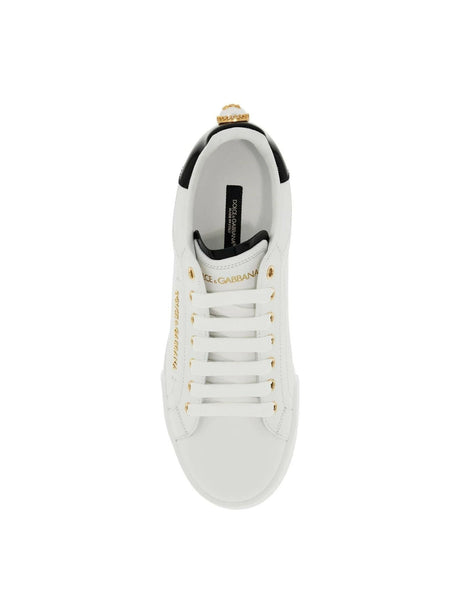 Calfskin Nappa Pearl Portofino Sneakers.