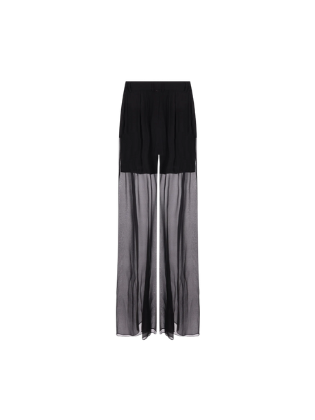 Chiffon Wide-leg Pants-DOLCE&GABBANA-JOHN JULIA