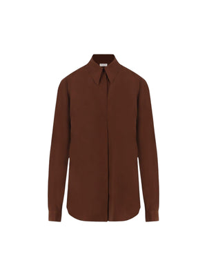 Chowy Crepe De Chine Shirt-DOLCE&GABBANA-JOHN JULIA