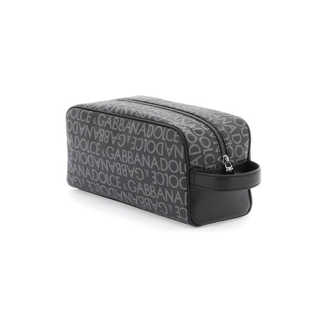 Coated Jacquard Toiletry Bag.