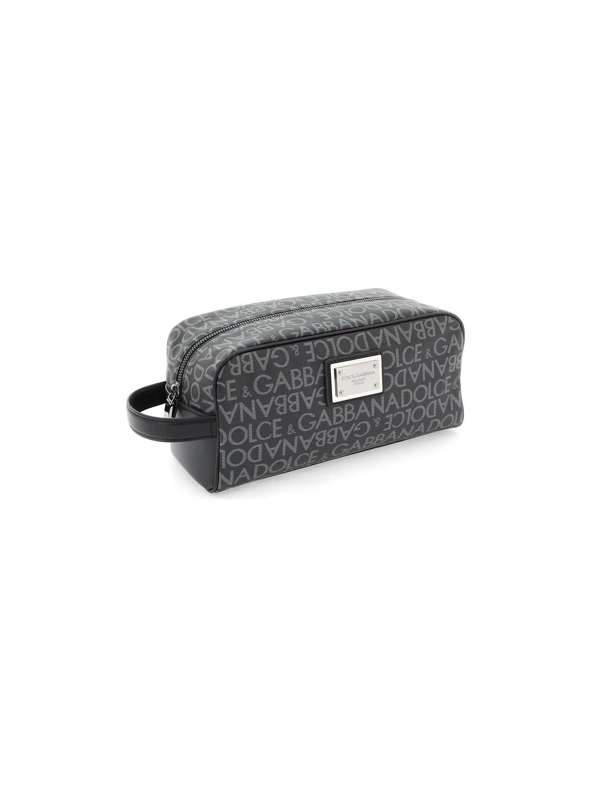 Coated Jacquard Toiletry Bag.