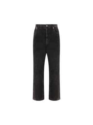 Cotton Corduroy Oversize Trousers-DOLCE&GABBANA-JOHN JULIA