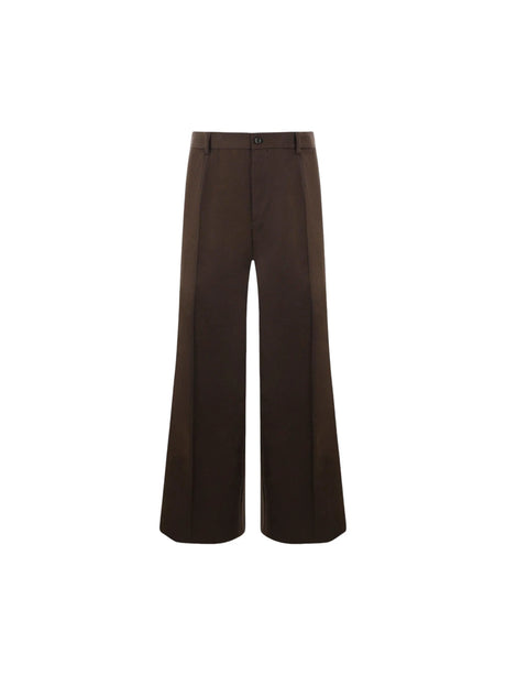 Cotton Tailoring Wide-leg Pants-DOLCE&GABBANA-JOHN JULIA