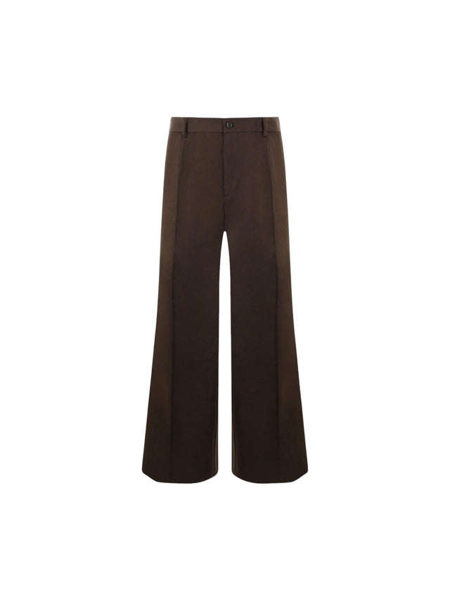 Cotton Tailoring Wide-leg Pants-DOLCE&GABBANA-JOHN JULIA