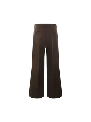 Cotton Tailoring Wide-leg Pants-DOLCE&GABBANA-JOHN JULIA