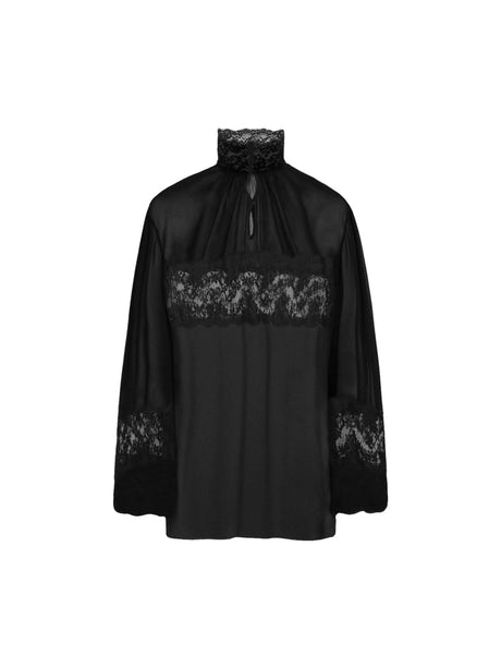 Crepe De Chine and Lace Blouse DOLCE&GABBANA