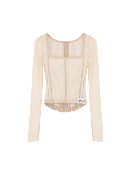 Crepe De Chine Cropped Top-DOLCE&GABBANA-JOHN JULIA