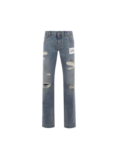 Denim Regular-fit Jeans-DOLCE&GABBANA-JOHN JULIA