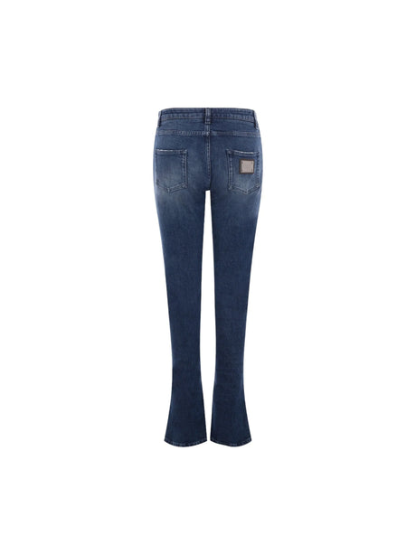 Denim Skinny-fit Jeans-DOLCE&GABBANA-JOHN JULIA