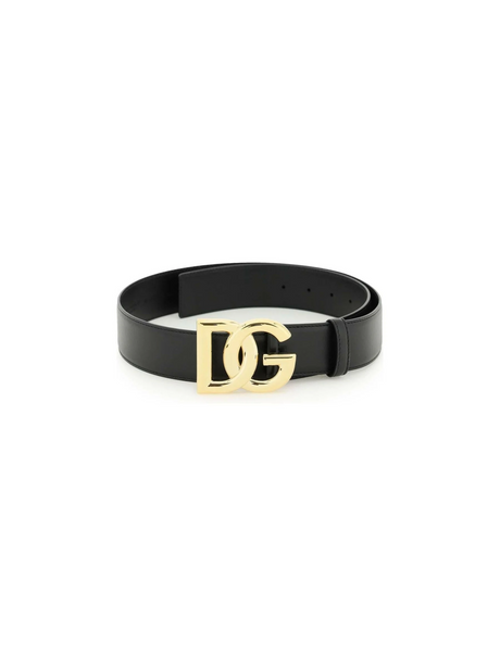 DG Buckle Calfskin Belt.