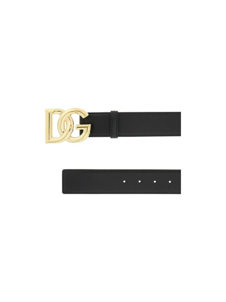 DG Buckle Calfskin Belt.