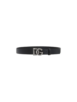 DG Logo Leather Belt-Dolce & Gabbana-JOHN JULIA