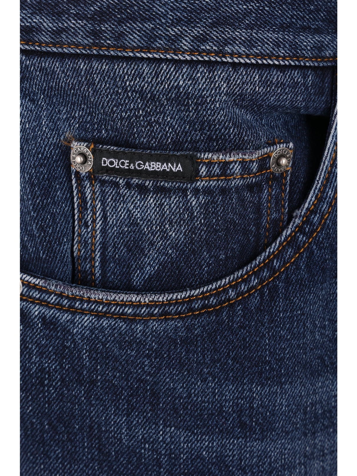 Regular-Fit Logo Plate Jeans-Dolce & Gabbana-JOHN JULIA