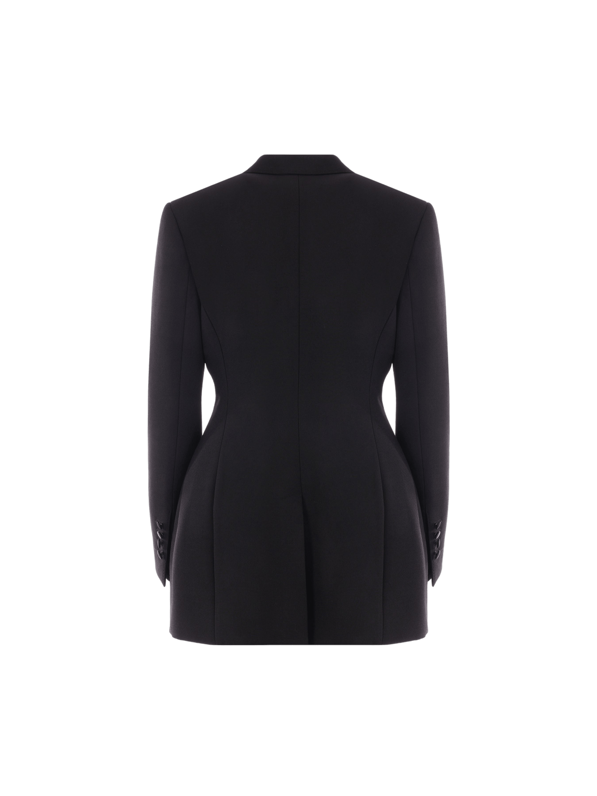 Dolce Single-breasted Cady Long Jacket-DOLCE&GABBANA-JOHN JULIA