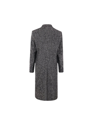 Double-breasted Houndstooth Coat-DOLCE&GABBANA-JOHN JULIA