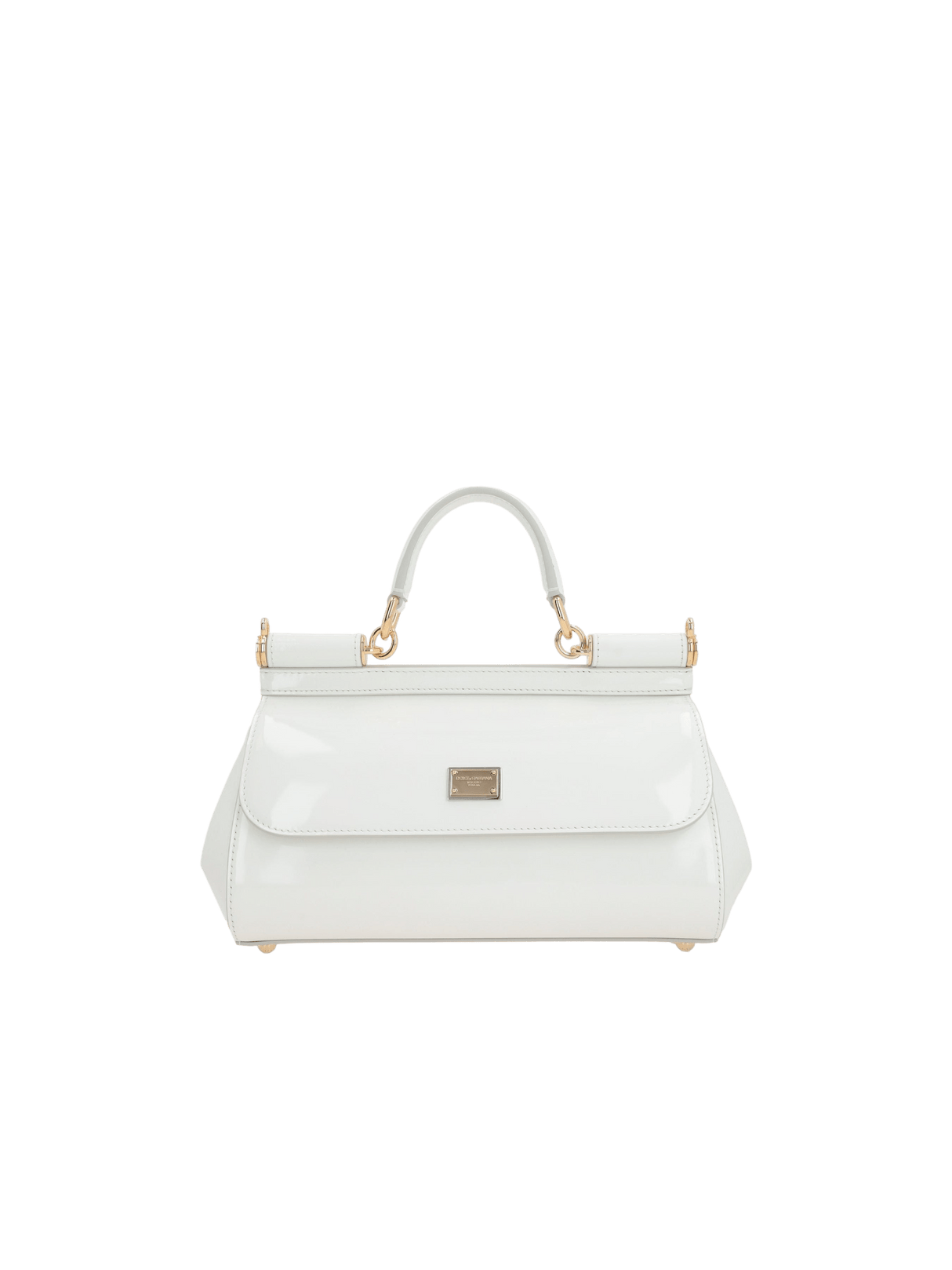 Elongated Sicily Patent Leather Handbag-DOLCE&GABBANA-JOHN JULIA