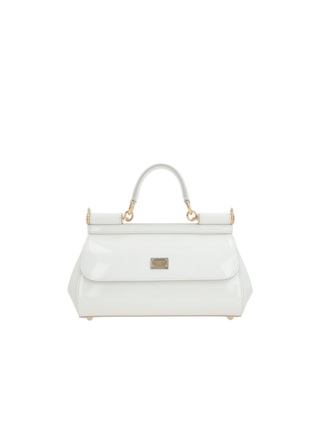 Elongated Sicily Patent Leather Handbag-DOLCE&GABBANA-JOHN JULIA