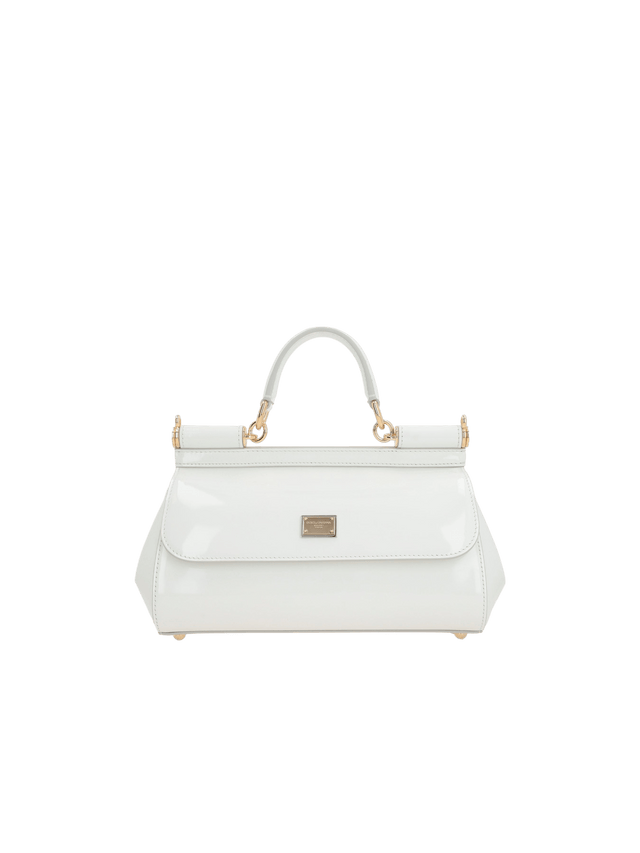 Elongated Sicily Patent Leather Handbag-DOLCE&GABBANA-JOHN JULIA