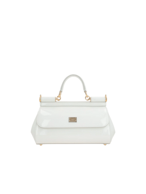 Elongated Sicily Patent Leather Handbag-DOLCE&GABBANA-JOHN JULIA