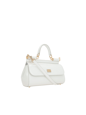 Elongated Sicily Patent Leather Handbag-DOLCE&GABBANA-JOHN JULIA