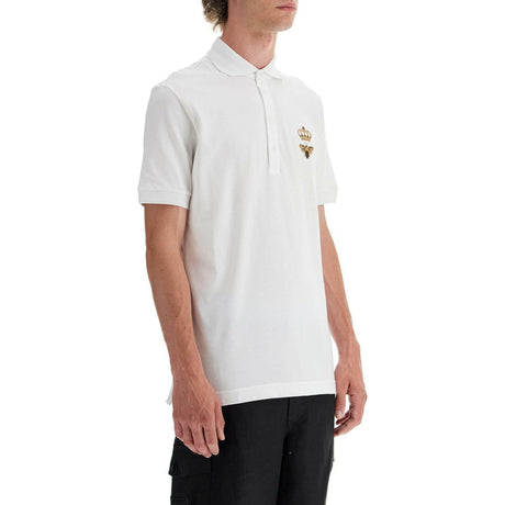 Embroidered Cotton Piqué Polo Shirt.