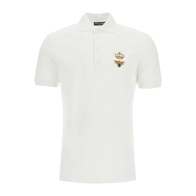 Embroidered Cotton Piqué Polo Shirt.