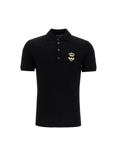 Embroidered Cotton Piqué Polo Shirt.