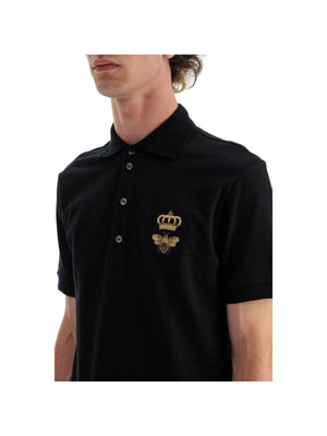 Embroidered Cotton Piqué Polo Shirt.