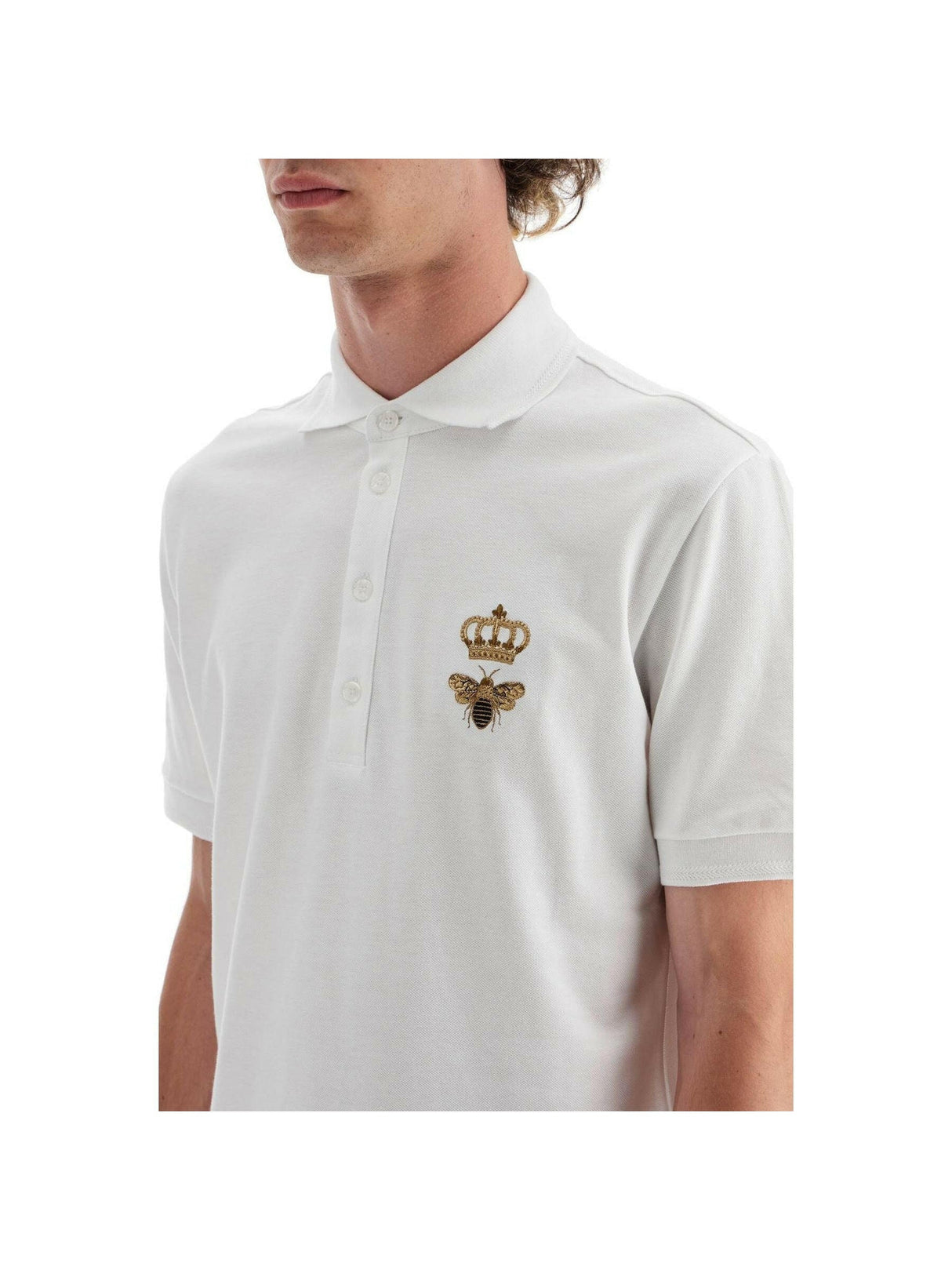 Embroidered Cotton Piqué Polo Shirt.