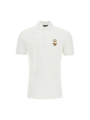 Embroidered Cotton Piqué Polo Shirt.