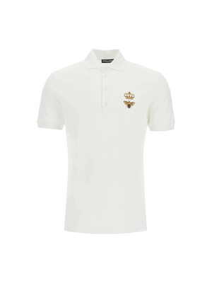 Embroidered Cotton Piqué Polo Shirt.