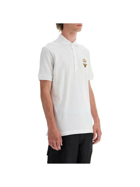 Embroidered Cotton Piqué Polo Shirt.