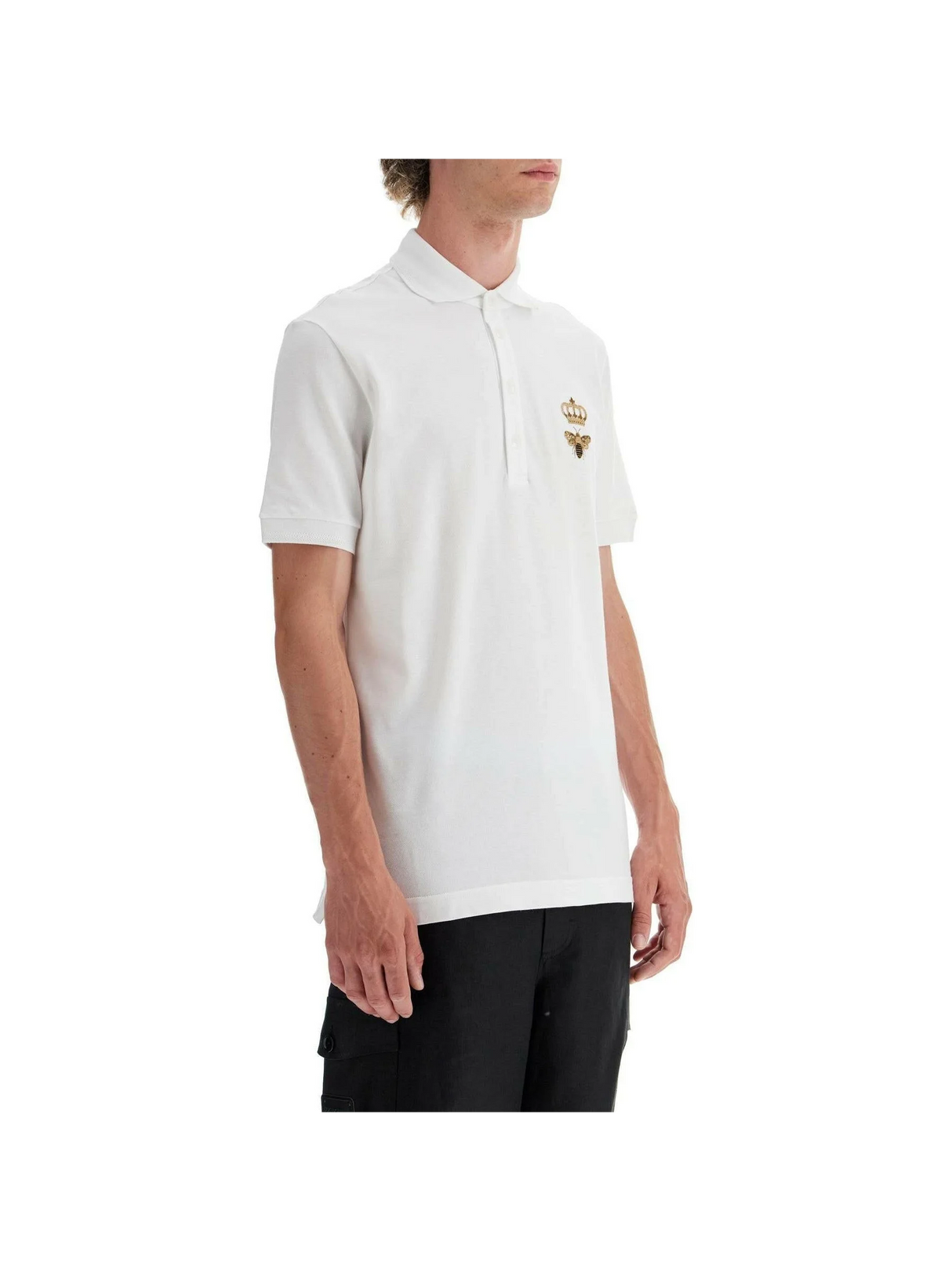 Embroidered Cotton Piqué Polo Shirt.