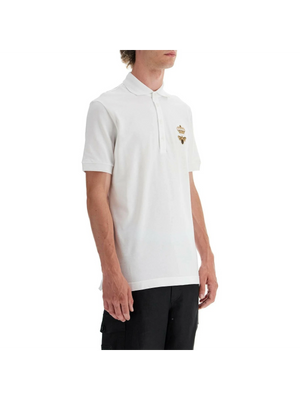 Embroidered Cotton Piqué Polo Shirt.