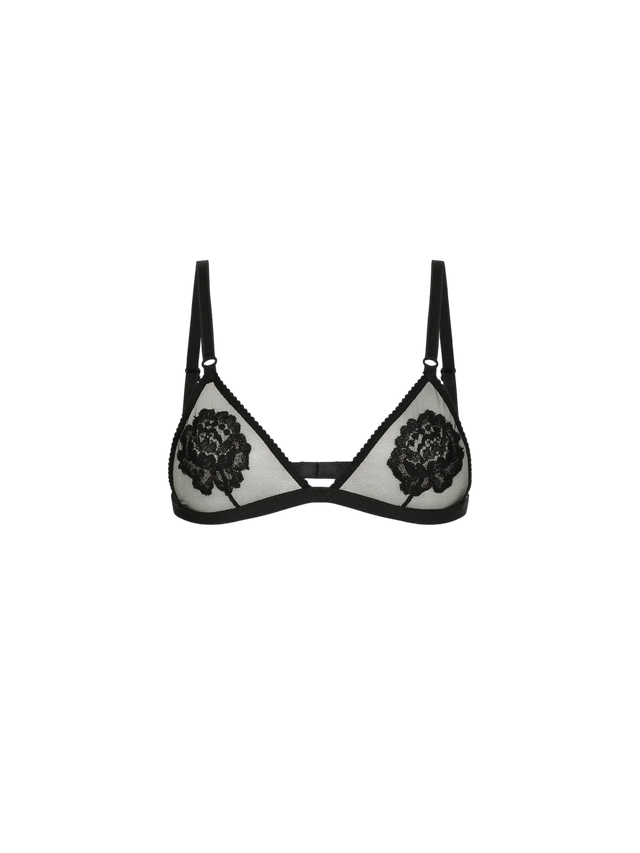 Embroidered Mesh Bra-Dolce & Gabbana-JOHN JULIA