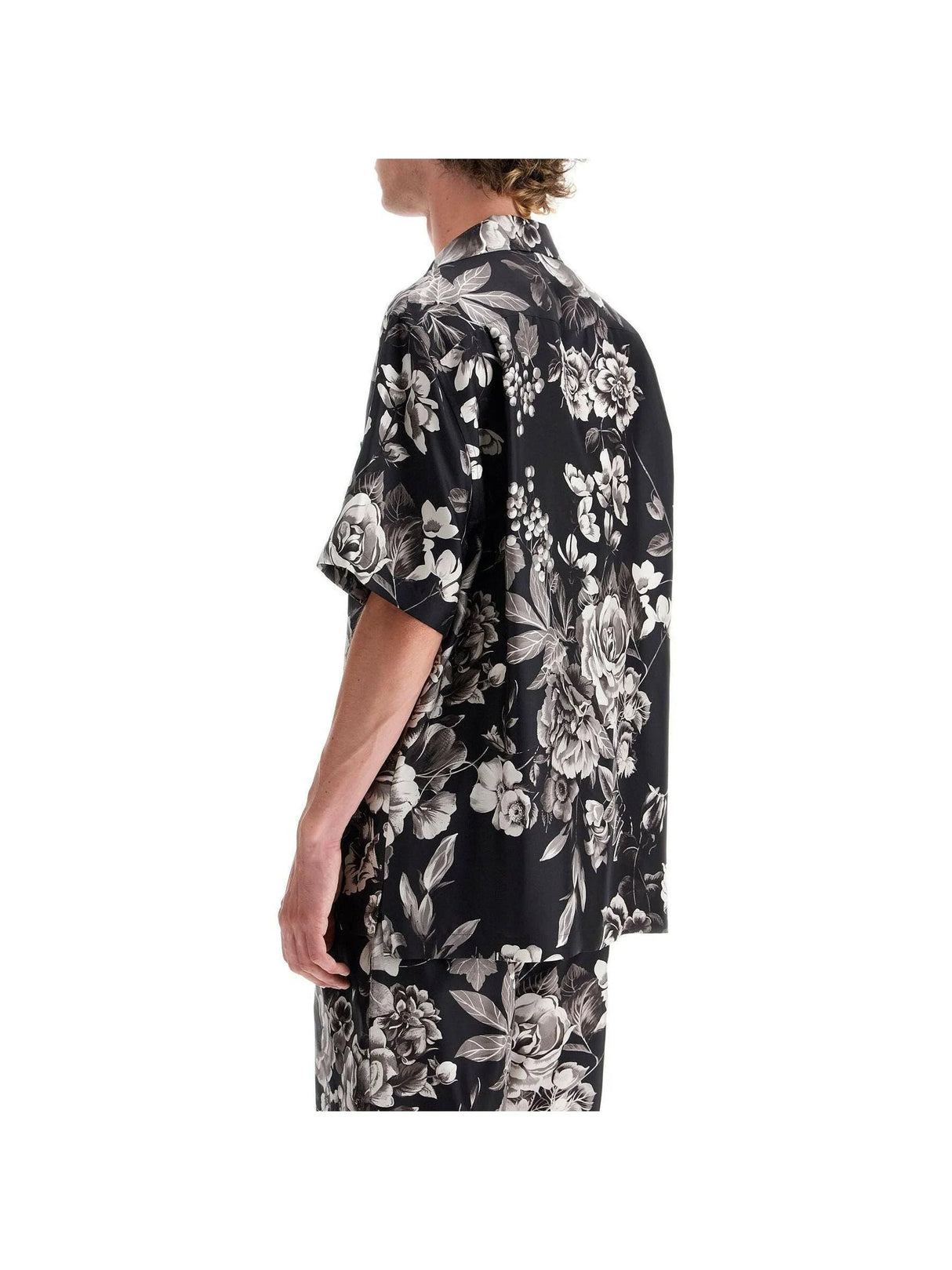 Floral-Print Silk Hawaiian Shirt.